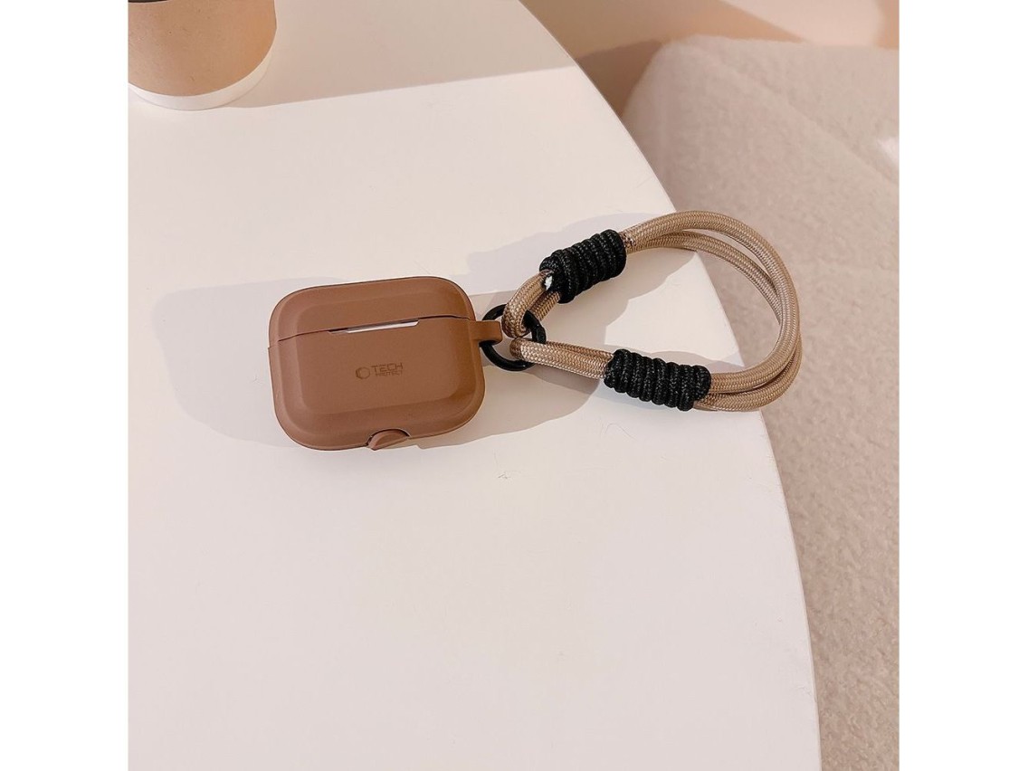 Tech-Protect Silicone Rope Case for Apple AirPods Pro 1 / 2 - Brown
