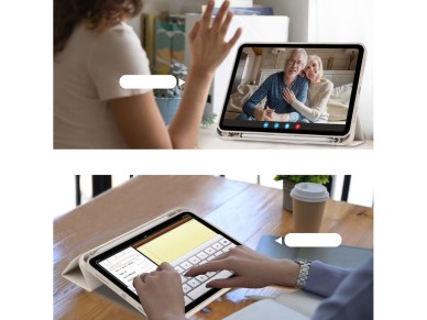 Capa Tech-Protect SC Pen para iPad 10.9" 2022 - Bege