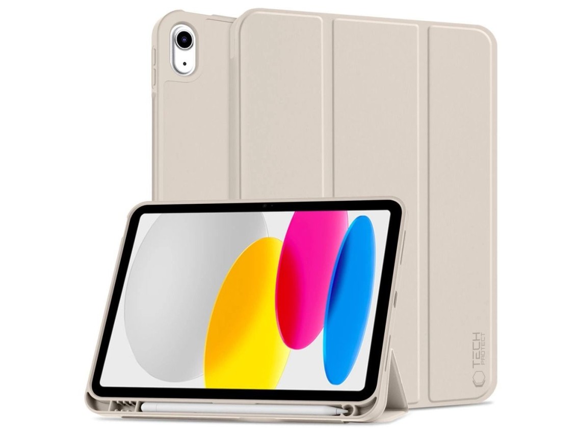 Capa Tech-Protect SC Pen para iPad 10.9" 2022 - Bege