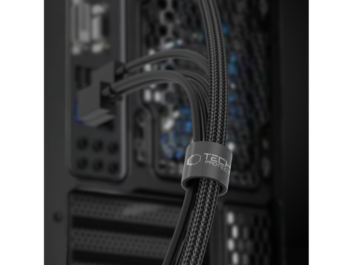 Tech-Protect Velcro Cable Organizer 3m - Black