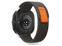 Pulseira de nylon Tech-Protect para Samsung Galaxy Watch Ultra (47 mm) - Preto/Laranja