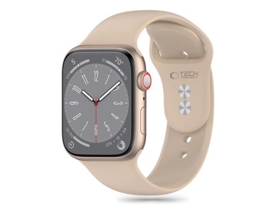 Tech-Protect Silicone Strap for Apple Watch 4 / 5 / 6 / 7 / 8 / 9 / SE (38 / 40 / 41 mm) - Brown Tech-Protect Silicone Strap for Apple Watch 4 / 5 / 6 / 7 / 8 / 9 / SE (38 / 40 / 41 mm) - Brown