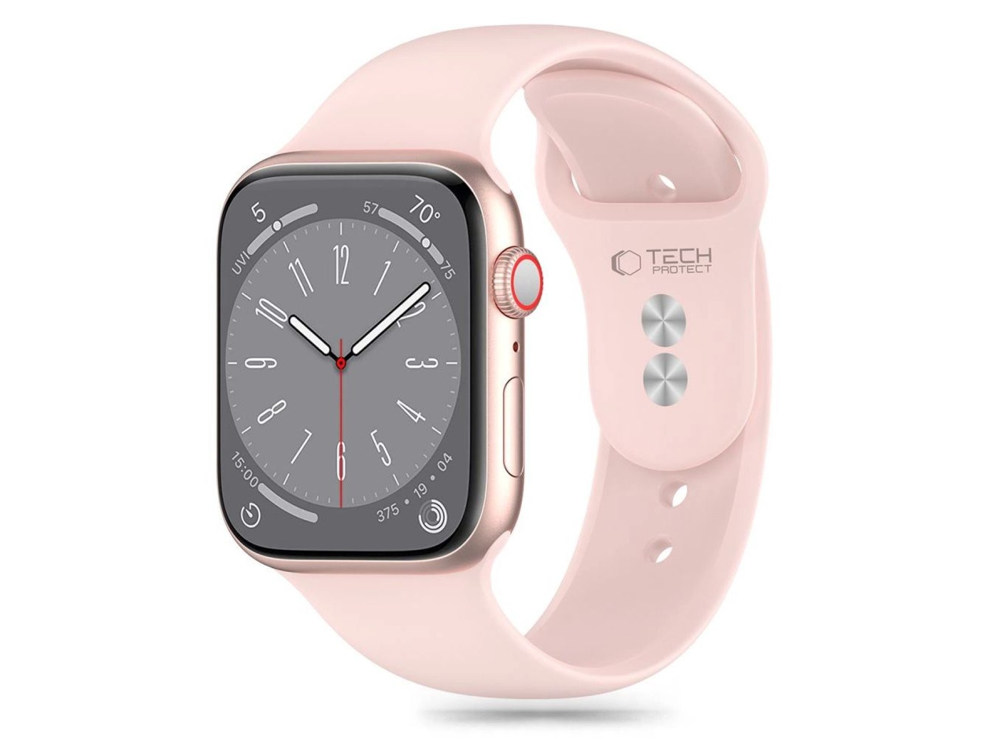 Tech-Protect Silicone Strap for Apple Watch 4 / 5 / 6 / 7 / 8 / 9 / SE (38 / 40 / 41 mm) - Pink