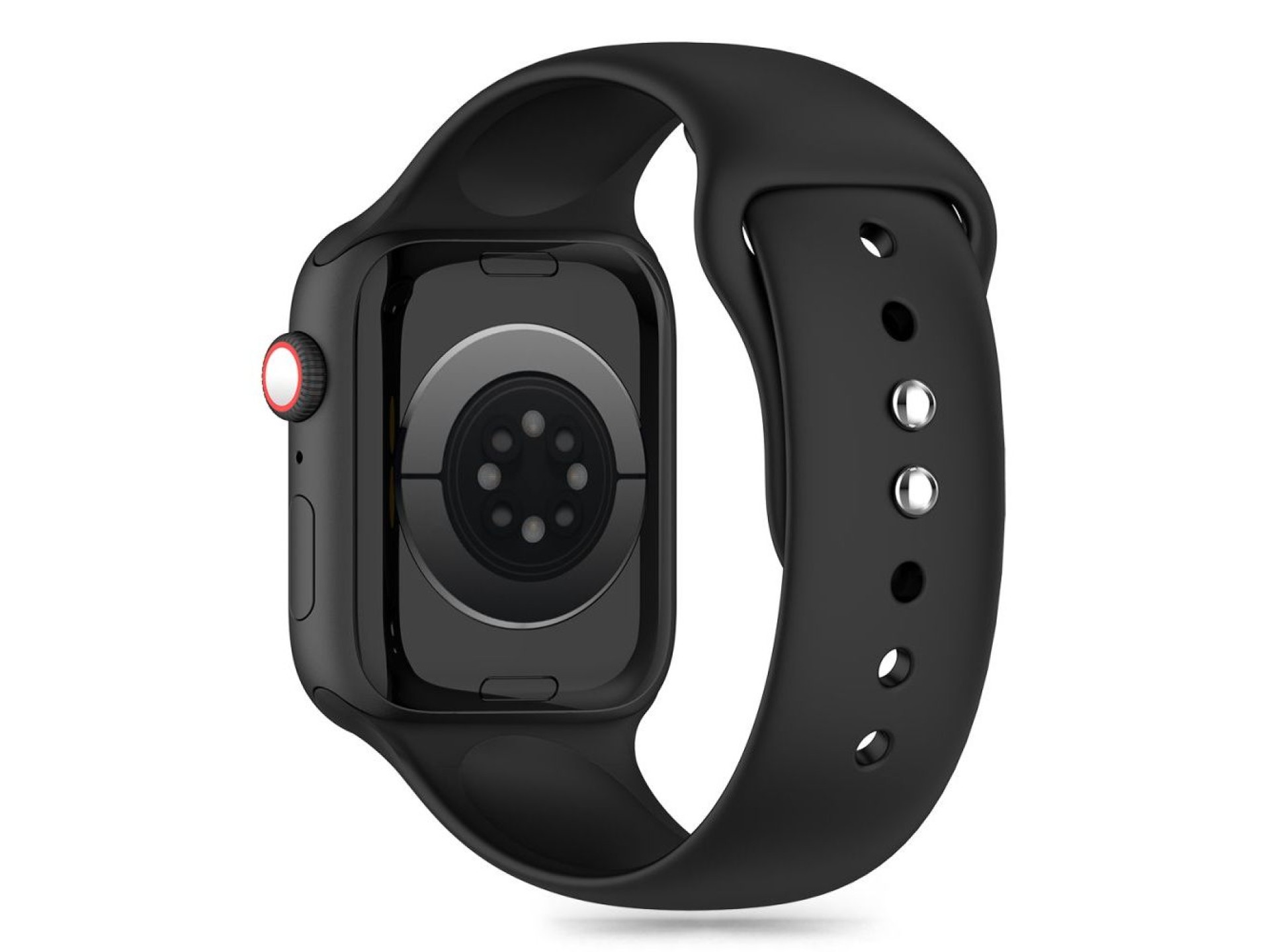 Tech-Protect Silicone Strap for Apple Watch 4 / 5 / 6 / 7 / 8 / 9 / SE (38 / 40 / 41 mm) - Black