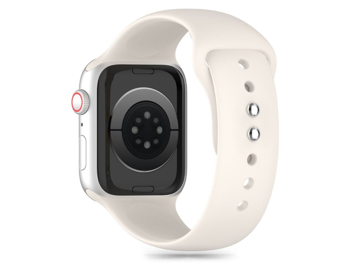 Tech-Protect Silicone Strap for Apple Watch 4 / 5 / 6 / 7 / 8 / 9 / SE (38 / 40 / 41 mm) - Beige