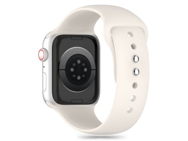 Tech-Protect Silicone Strap for Apple Watch 4 / 5 / 6 / 7 / 8 / 9 / SE (38 / 40 / 41 mm) - Beige Tech-Protect Silicone Strap for Apple Watch 4 / 5 / 6 / 7 / 8 / 9 / SE (38 / 40 / 41 mm) - Beige