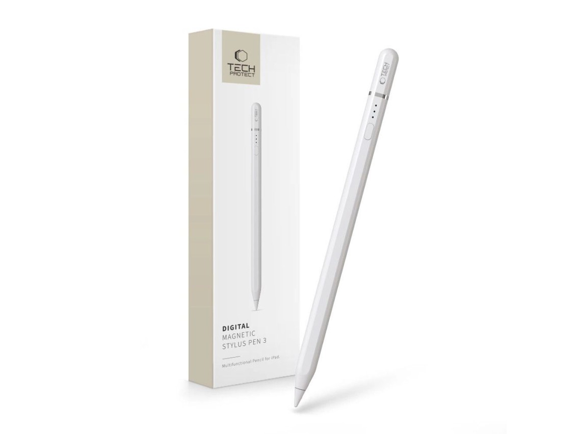 L�piz �ptico magn�tico digital Tech-Protect 3 para iPad y tablet - Blanco