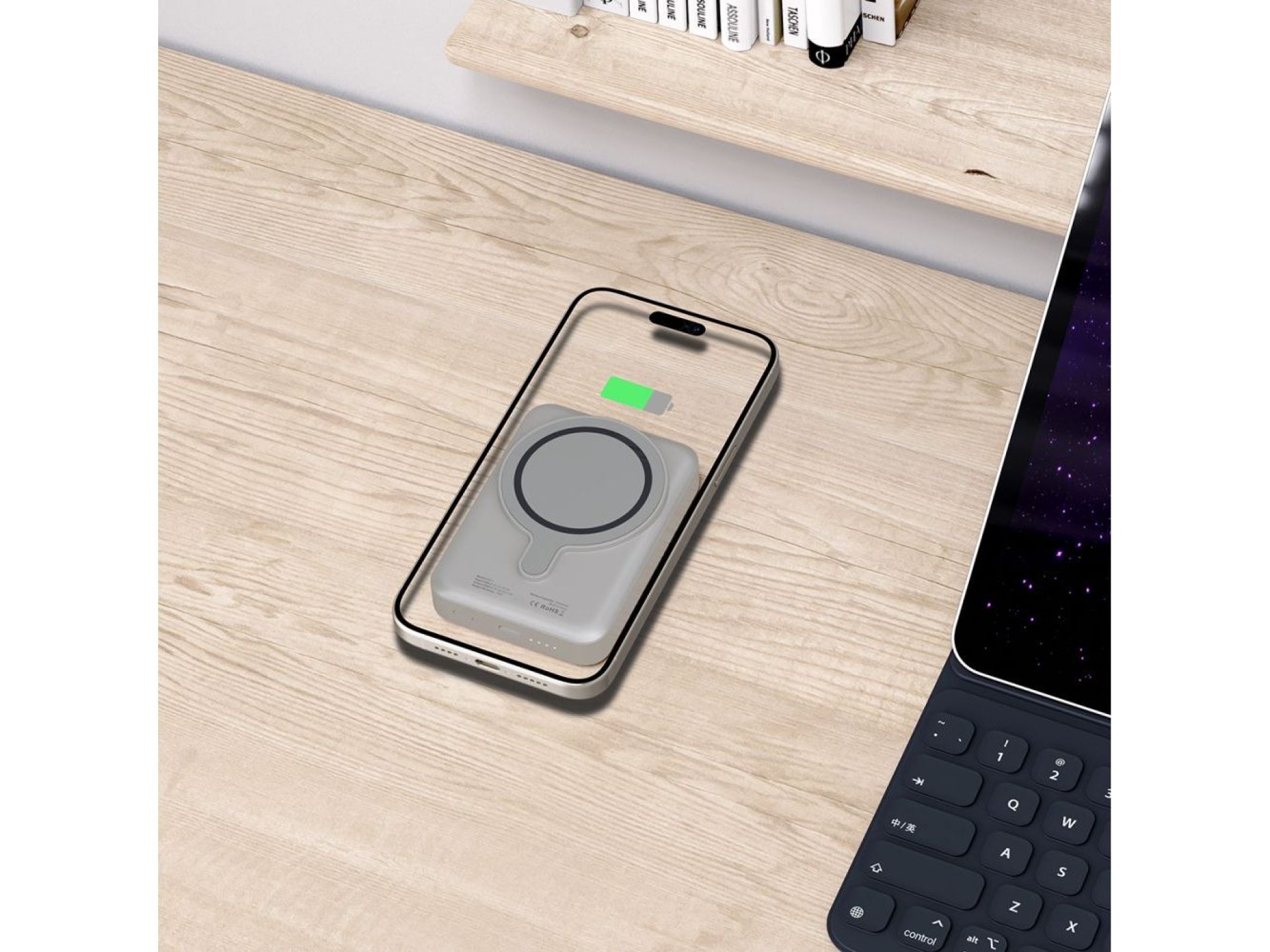 Powerbank Tech-Protect PB11 LifeMag MagSafe 10000 mAh - titanio