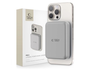 Powerbank Tech-Protect PB11 LifeMag MagSafe 10000 mAh - titanio