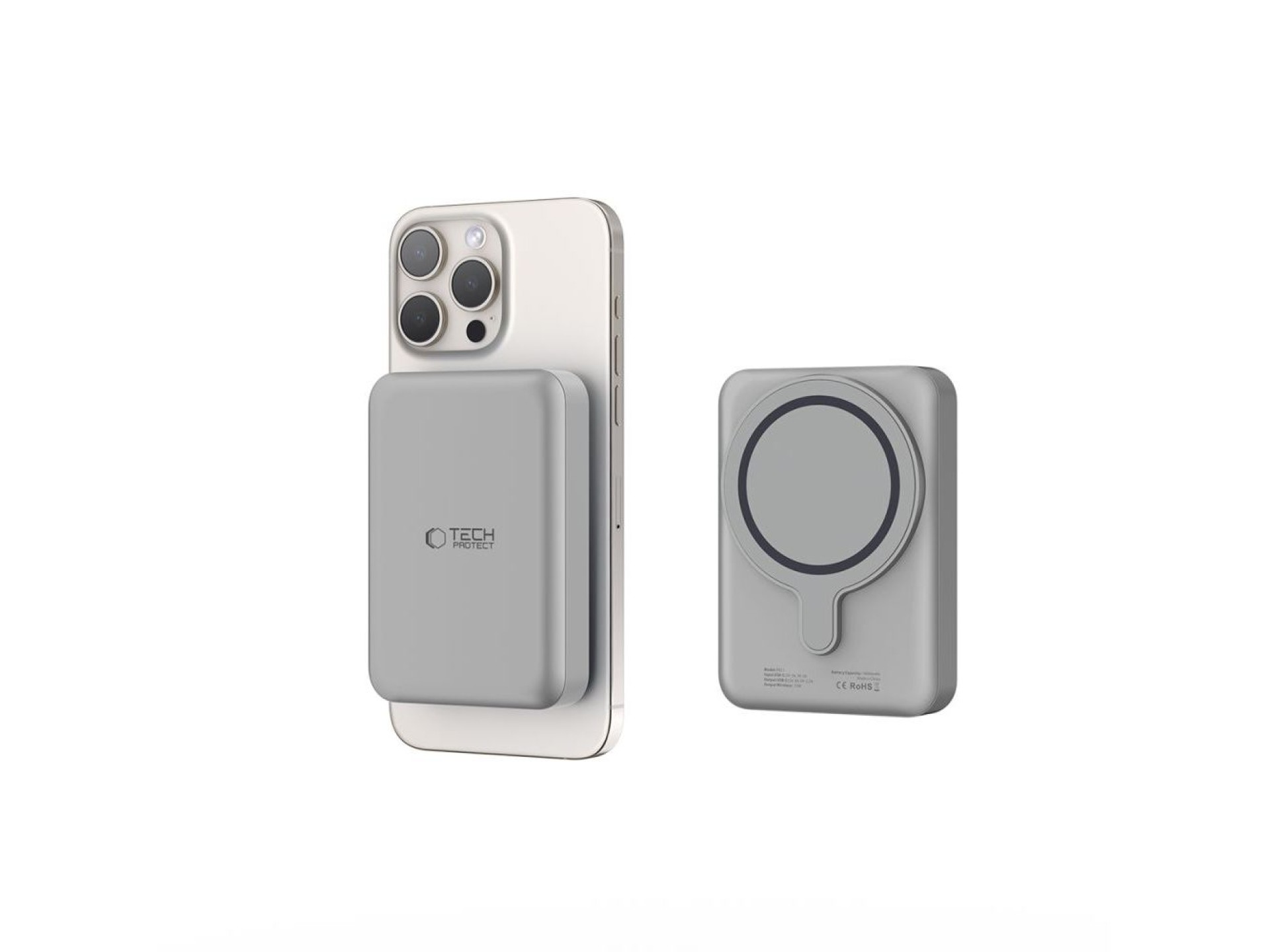 Powerbank Tech-Protect PB11 LifeMag MagSafe 10000 mAh - titanio