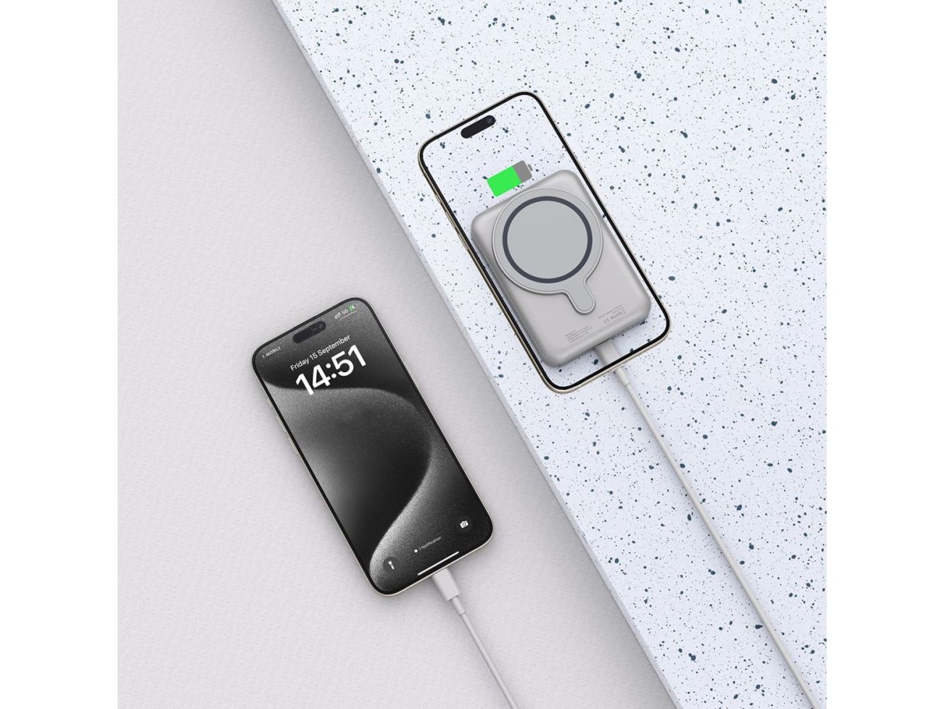 Powerbank Tech-Protect PB11 LifeMag MagSafe 10000 mAh - titanio