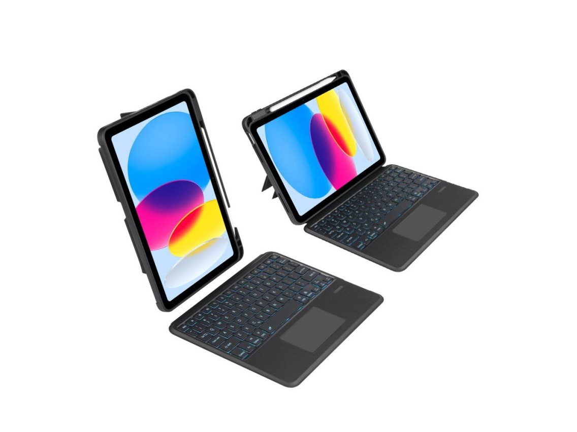 Capa Tech-Protect SC Mag Pen + Teclado para iPad 10.9" 10ª Geração (2022) - Preta