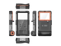 Capa à prova d'água Tech-Protect IPX8 para smartphones de 4,7 a 6,7 ??polegadas - Preto e Laranja Capa à prova d'água Tech-Protect IPX8 para smartphones de 4,7 a 6,7 ??polegadas - Preto e Laranja