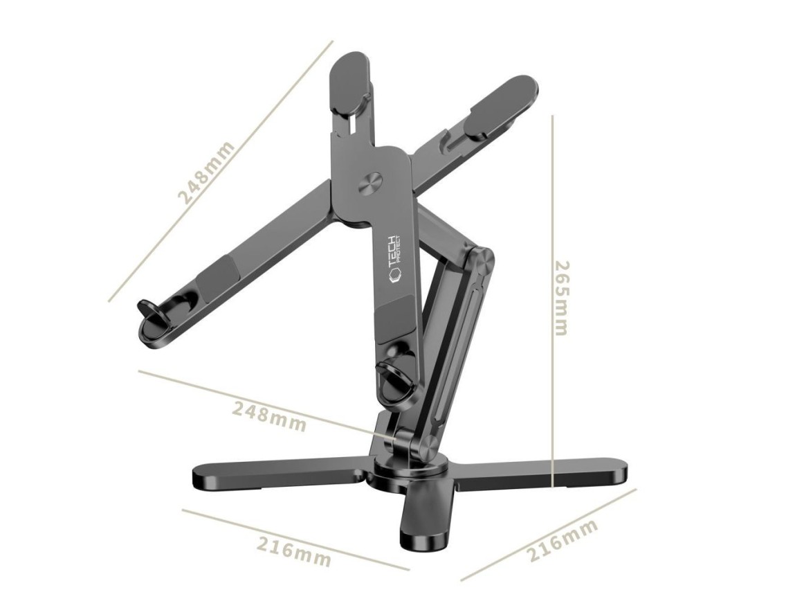 Suporte universal Tech-Protect ULS200 para laptops de até 16" - cinza
