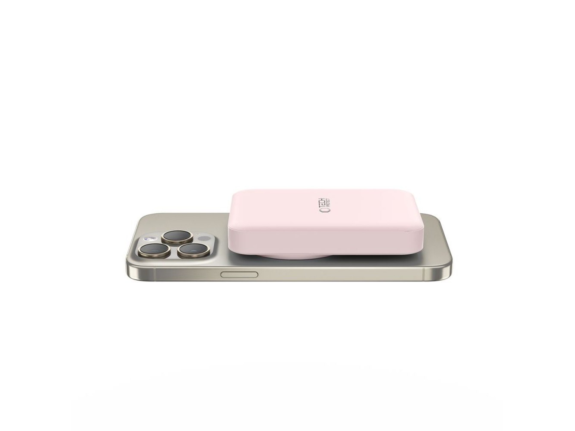 Tech-Protect LifeMag PB11 Powerbank with MagSafe 10000mAh 15W USB-C port - pink + USB-C cable