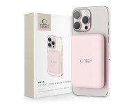 Bater�a externa Tech-Protect LifeMag PB10 con MagSafe, 5000 mAh, 15 W, puerto USB-C - rosa + cable U