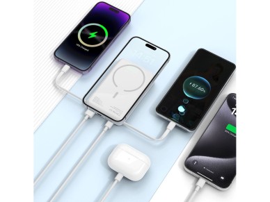 Tech-Protect LifeMag PB31 Power Bank with MagSafe 10000mAh 15W USB-C / USB-A / Built-in USB-C / Ligh