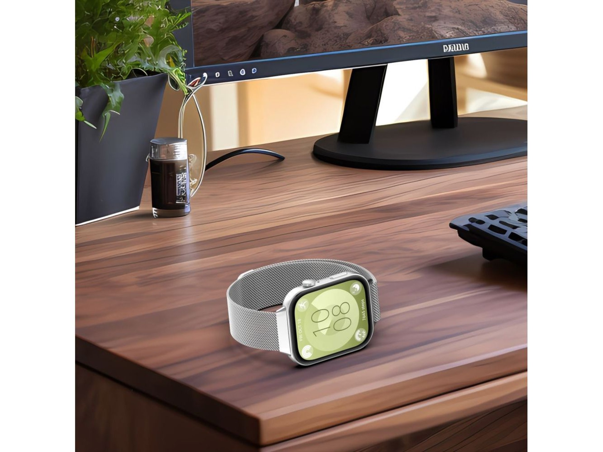 Tech-Protect MilaneseBand para Huawei Watch Fit 3 - Preto