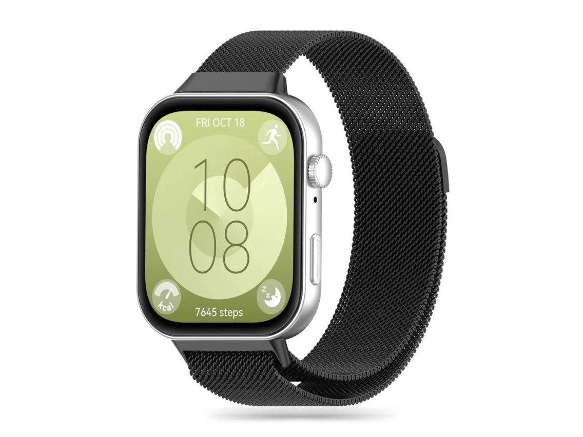 Tech-Protect MilaneseBand para Huawei Watch Fit 3 - Preto