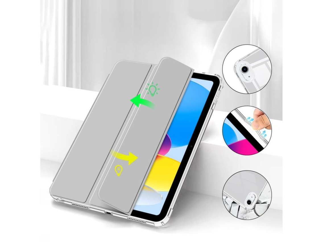 Tech-Protect SC Pen Hybrid Case for iPad 10.9" 2022 - Gray