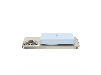 Bater�a externa Tech-Protect LifeMag PB11 con MagSafe, 10000 mAh, 15 W, puerto USB-C - azul + cable 