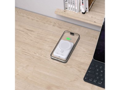 Bater�a externa Tech-Protect LifeMag PB11 con MagSafe, 10000 mAh, 15 W, puerto USB-C - color blanco 