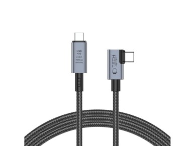 Cable Tech-Protect UltraBoost Max L USB-C 4.0 (recto) / USB-C 4.0 (en �ngulo) PD 240W 8K 40Gbps 1.5m
