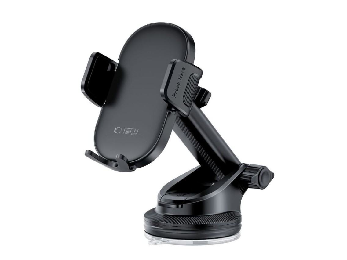 Soporte para teléfono móvil Tech-Protect V7 para habitáculo/rejilla de ventilación - Negro