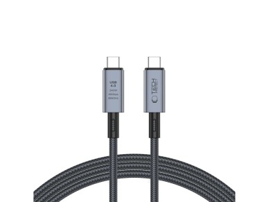 Tech-Protect UltraBoost Max USB-C 4.0 / USB-C 4.0 PD 240W 8K 40Gbps 2m cable - gray Tech-Protect UltraBoost Max USB-C 4.0 / USB-C 4.0 PD 240W 8K 40Gbps 2m cable - gray