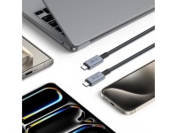 Cable Tech-Protect UltraBoost Max USB-C 4.0 / USB-C 4.0 PD 240W 8K 40Gbps 1m - Gris Cable Tech-Protect UltraBoost Max USB-C 4.0 / USB-C 4.0 PD 240W 8K 40Gbps 1m - Gris