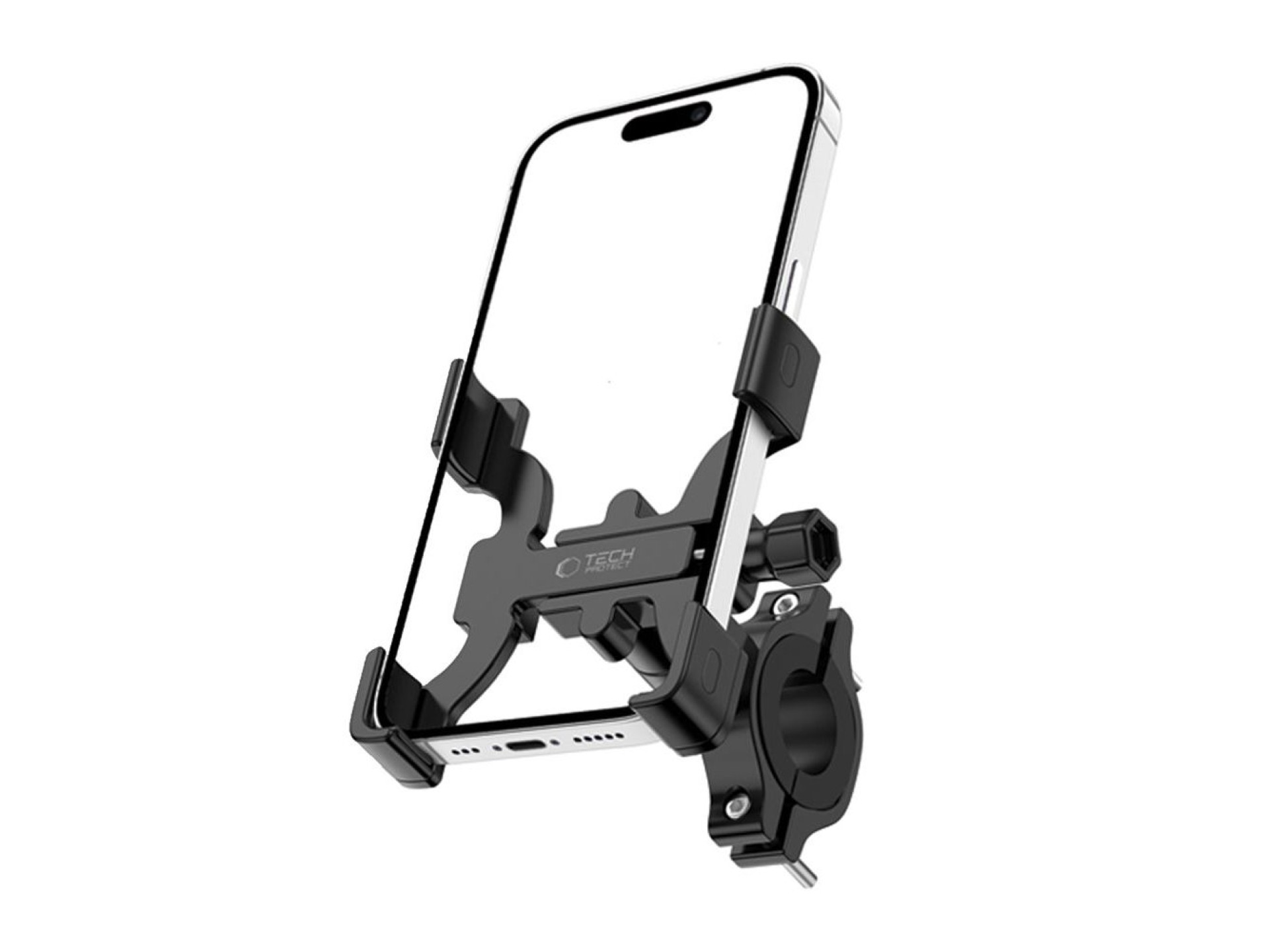Soporte para teléfono móvil Tech-Protect V3 para manillar de bicicleta - Negro