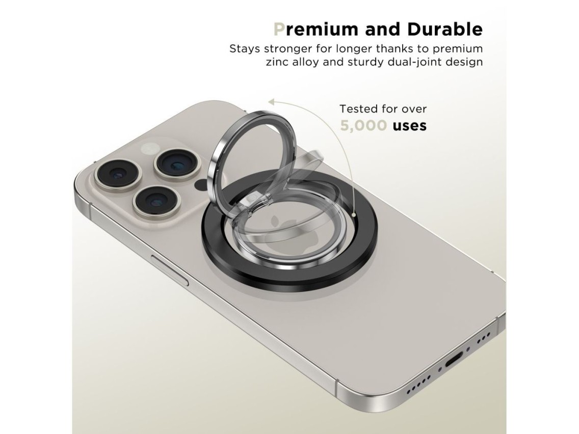 Tech-Protect MMR300 magnetic holder/ring with MagSafe - black