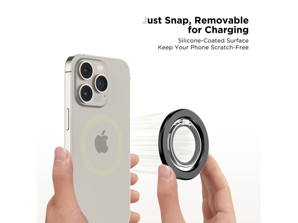 Tech-Protect MMR300 magnetic holder/ring with MagSafe - black