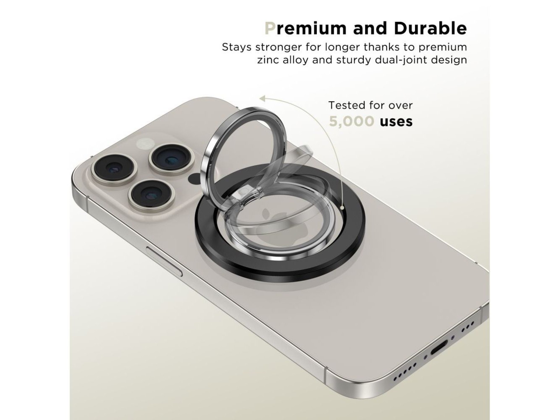 Tech-Protect MMR300 magnetic holder/ring with MagSafe - black