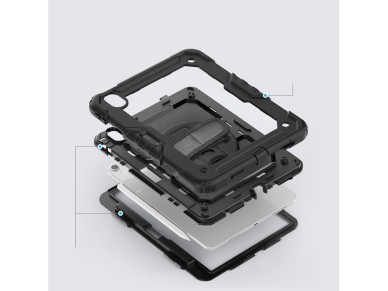 Capa Tech-Protect Solid360 para iPad Air 11" 2024 - Preta