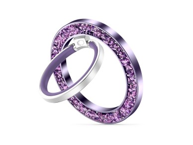 Soporte/anillo magn�tico Tech-Protect MMR200 con MagSafe - morado con cristales