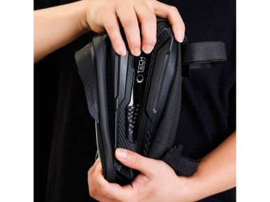 Bolsa para bicicleta Tech-Protect V2 com compartimento para celular de 1,2 l - Preta
