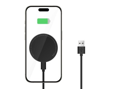 Tech-Protect QI15W-A33 Inductive Charger with MagSafe and Stand with USB-A / USB-C Cable - Black