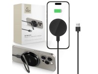 Tech-Protect QI15W-A33 Inductive Charger with MagSafe and Stand with USB-A / USB-C Cable - Black