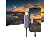 Leitor de cartão SD/micro SD Tech-Protect UltraBoost com conector Lightning/USB-A - Cinza Leitor de cartão SD/micro SD Tech-Protect UltraBoost com conector Lightning/USB-A - Cinza