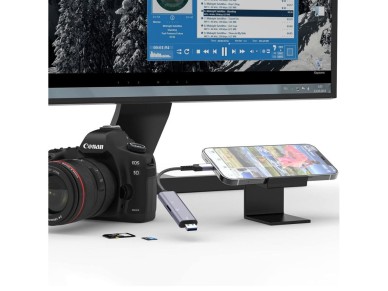 Leitor de cart�o SD/micro SD Tech-Protect UltraBoost com conector Lightning/USB-A - Cinza