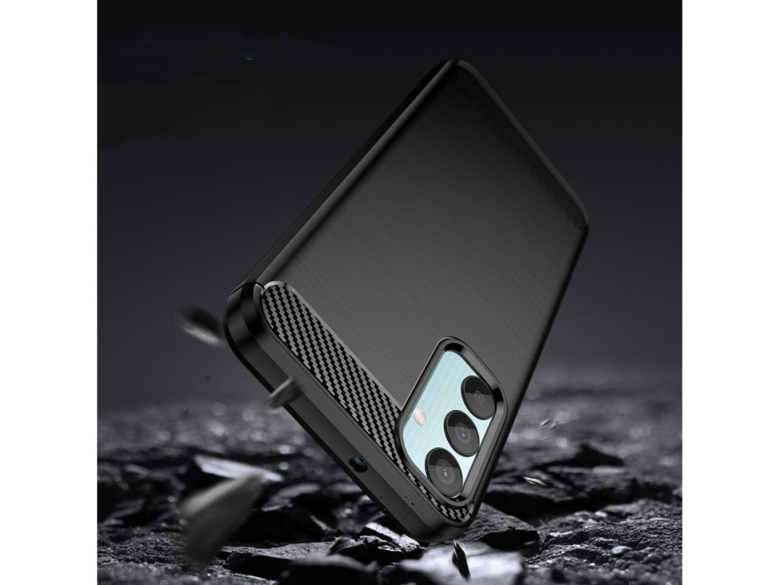 Capa Tech-Protect TPUCarbon para Samsung Galaxy M15 5G - Preta