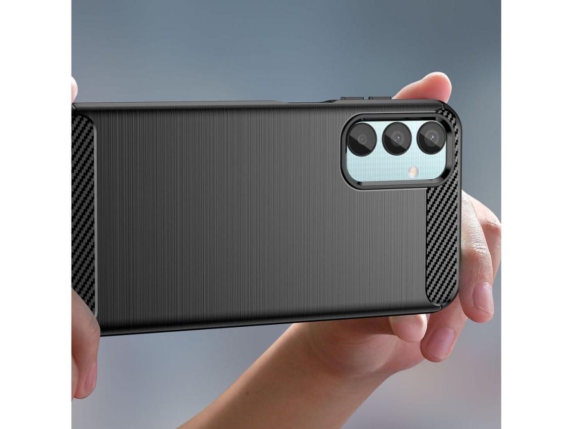 Capa Tech-Protect TPUCarbon para Samsung Galaxy M15 5G - Preta