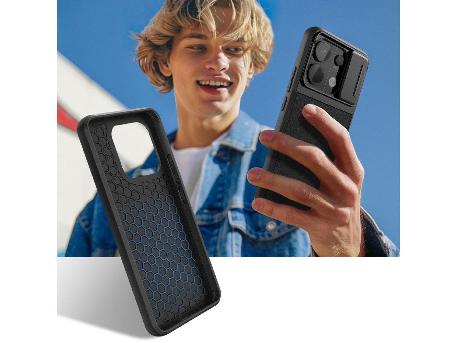 Tech-Protect Velar Cam+ Case for Xiaomi Redmi Note 13 Pro 5G / Poco X6 5G - Black
