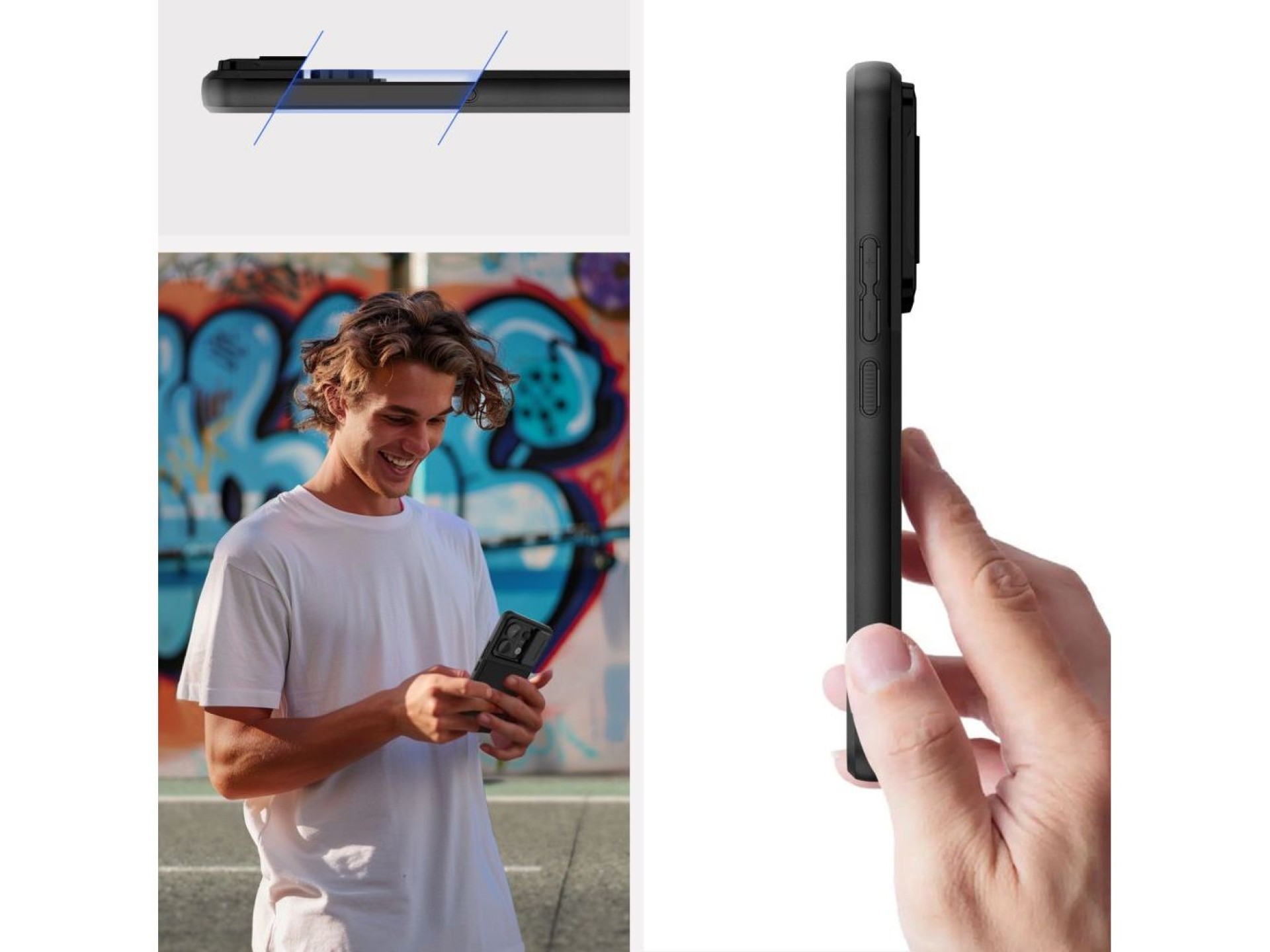 Tech-Protect Velar Cam+ Case for Xiaomi Redmi Note 13 Pro 5G / Poco X6 5G - Black
