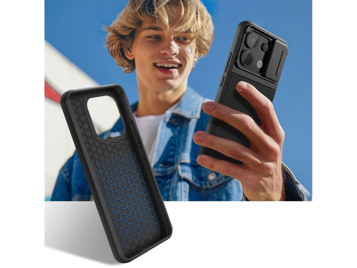Tech-Protect Velar Cam+ Case for Xiaomi Redmi Note 13 Pro 5G / Poco X6 5G - Black