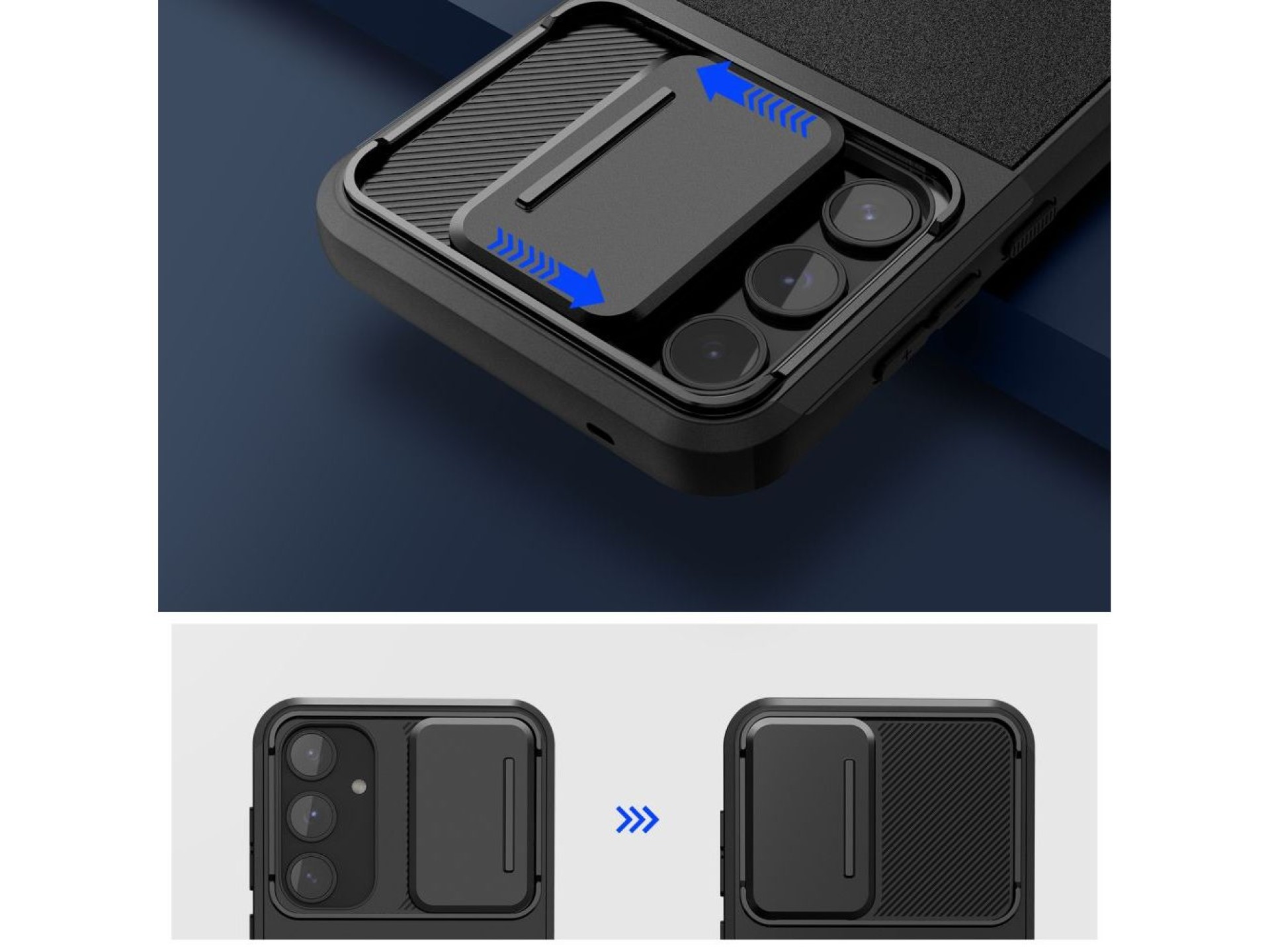 Capa Tech-Protect Velar Cam+ para Samsung Galaxy A55 5G - Preta
