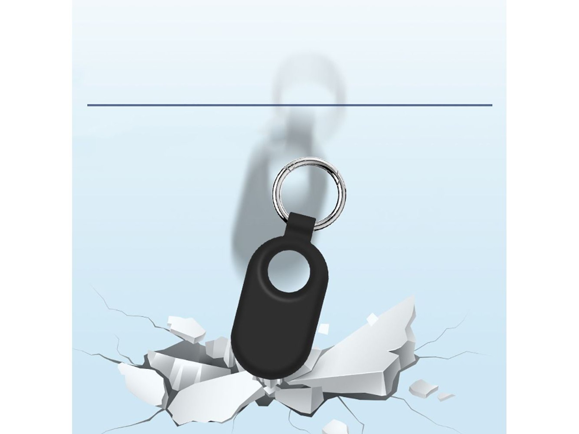 Capa Tech-Protect Icon para Samsung Galaxy SmartTag 2 - Preta (2 unidades)