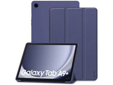 Capa protetora Tech-Protect SmartCase para Samsung Galaxy Tab A9+ 11" X210 / X215 / X216 - azul mari