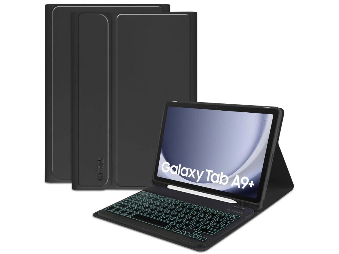 Capa Tech-Protect SC Pen + Teclado com Teclado para Samsung Galaxy Tab A9+ 11" X210 / X215 / X216 -